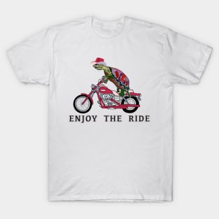 Turtle Love, Cowgirl Turtle, Enjoy the Ride, Motorcycle, Love, Girl bikers T-Shirt